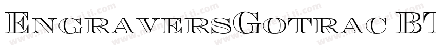 EngraversGotrac BT字体转换